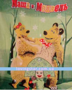 Плед детский Маша и Медведь
